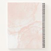 Niedliches Aquarellbäckergebäck personalisierter N Notizblock (Rückseite)