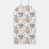 Niedliches Aquarellbär Ostern individuell anpassba Geschenkanhänger (Rückseite)