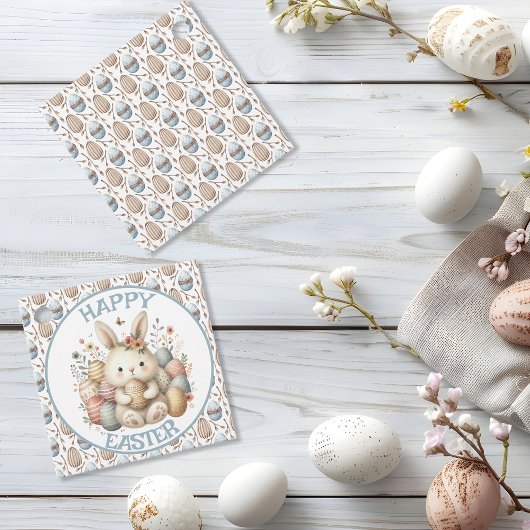 Niedliches Aquarellbär Ostern individuell anpassba Geschenkanhänger