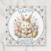 Niedliches Aquarellbär Ostern individuell anpassba Geschenkanhänger (Vorderseite)