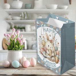 Niedliches Aquarellbär Ostern individuell anpassba Mittlere Geschenktüte