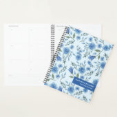 Niedliches Aquarellblau-Blumenmuster Planer (Anzeige)