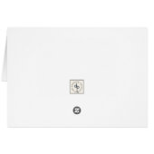 Niedliches Aquarellbunny Vielen Dank (Rückseite Horizontal)