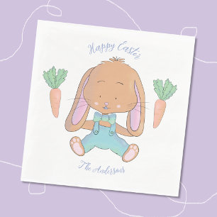 Niedliches Aquarellfarben Ostern Papier Napkin Serviette