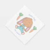 Niedliches Aquarellfarben Ostern Papier Napkin Serviette (Ecke)