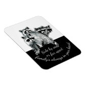 Niedliches Aquarellfarben-Raccoon für Inspirations Magnet (Rechte Seite)