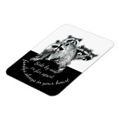 Niedliches Aquarellfarben-Raccoon für Inspirations Magnet (Linke Seite)