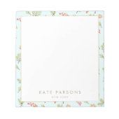 Niedliches Aquarellfarbenmuster-Editor Notizblock (Vorderseite)