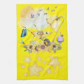 Niedliches Aquarellgelb | Geschirrtuch (Vertikal)