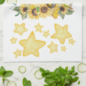 Niedliches Aquarellgelb | Geschirrtuch (Gefaltet)