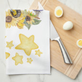 Niedliches Aquarellgelb | Geschirrtuch (Viertel Falte)