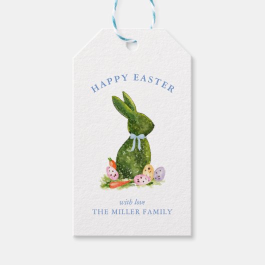 Niedliches Aquarellhaus Geschenkanhänger (Vorderseite)