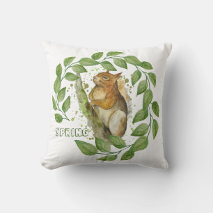 Niedliches Aquarellhörnchen Kissen
