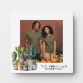 Niedliches Aquarellkaktum personalisieren Foto Fotoplatte (Vorderseite)