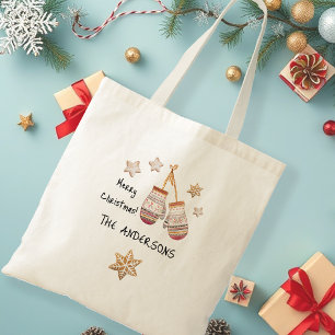 Niedliches Aquarellland Rustikale Illustrationen Tragetasche