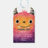 Niedliches Aquarellmonster Kinder zum Geburtstag D Geschenkanhänger (Rückseite)