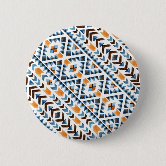 Niedliches Aquarellmuster Button (Vorderseite)