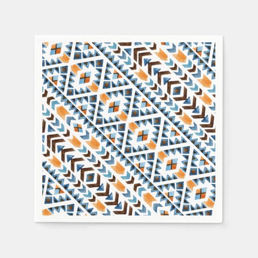 Niedliches Aquarellmuster Serviette (Vorderseite)