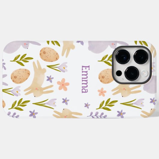 Niedliches Aquarelloster Case-Mate iPhone Hülle (Rückseite (Horizontal))