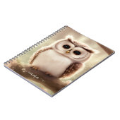 Niedliches Aquarellpapier mit Namen Notizblock (Linke Seite)