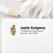 Niedliches Aquarellwasser und tropische Blätter (Insitu)