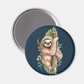 Niedliches Aquarellwasser und tropische Blätter Magnet (Vorderseite/Rückseite)