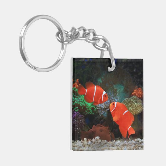 Niedliches Aquarium Schlüsselanhänger (Vorderseite links)