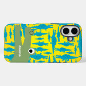 Niedliches Aquarium und gelbes Alligator-Muster Case-Mate iPhone Hülle (Rückseite (Horizontal))