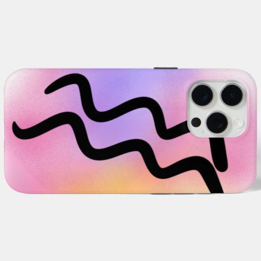 Niedliches Aquarius Case-Mate iPhone Hülle (Rückseite (Horizontal))