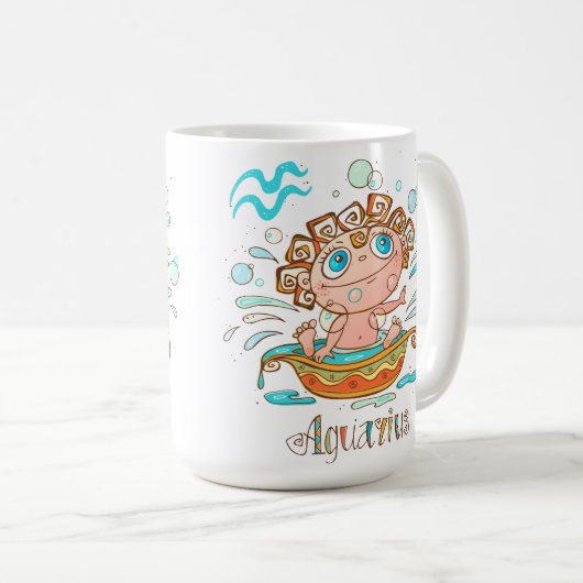 Niedliches Aquarius Kids Bubbles Kaffeetasse (VorderseiteRechts)