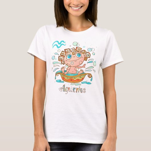 Niedliches Aquarius Kids Bubbles T-Shirt (Vorderseite)