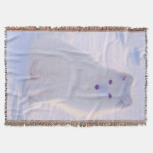 Niedliches arktisches Winter Fox-Foto, entwickelt  Decke