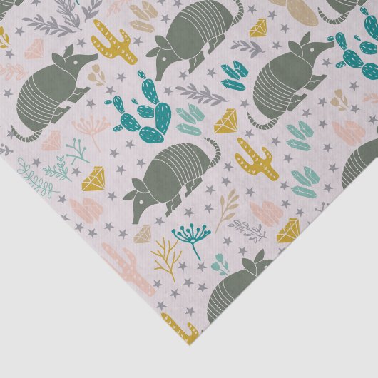 Niedliches Armadillo Tissue Paper Seidenpapier (Ausschnitt)