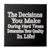 Niedliches Artwork-Design "Deine Lebensqualität!"  Fliese (Vorderseite)