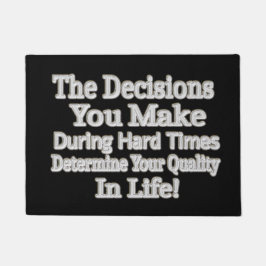 Niedliches Artwork-Design "Deine Lebensqualität!"  Fußmatte