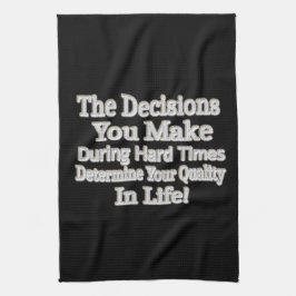 Niedliches Artwork-Design "Deine Lebensqualität!"  Geschirrtuch