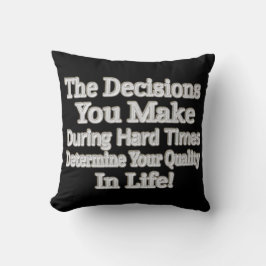 Niedliches Artwork-Design "Deine Lebensqualität!"  Kissen