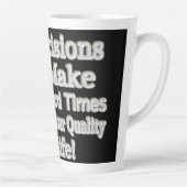 Niedliches Artwork-Design "Deine Lebensqualität!"  Milchtasse (Rechts)