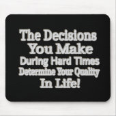 Niedliches Artwork-Design "Deine Lebensqualität!"  Mousepad (Vorne)