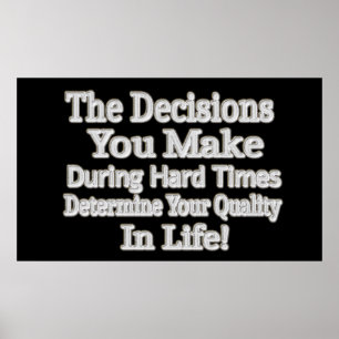 Niedliches Artwork-Design "Deine Lebensqualität!"  Poster