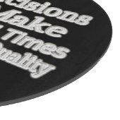 Niedliches Artwork-Design "Deine Lebensqualität!"  Schneidebrett (Ecke)