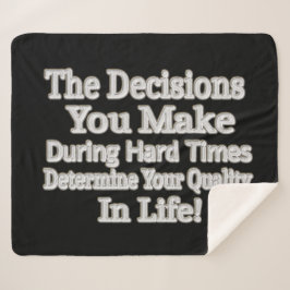 Niedliches Artwork-Design "Deine Lebensqualität!"  Sherpadecke