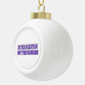 Niedliches Artwork-Design "DIE LÖSUNG SEIN" Jetzt Keramik Kugel-Ornament (Rechts)