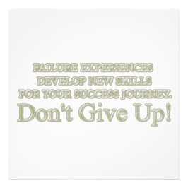 Niedliches Artwork Design "Failure Experiences" ka Fotodruck