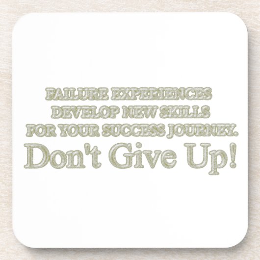 Niedliches Artwork Design "Failure Experiences" ka Getränkeuntersetzer (Vorderseite)