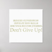 Niedliches Artwork Design "Failure Experiences" ka Leinwanddruck (Vorderseite)