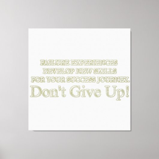 Niedliches Artwork Design "Failure Experiences" ka Leinwanddruck (Vorderseite)