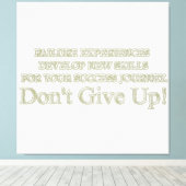 Niedliches Artwork Design "Failure Experiences" ka Leinwanddruck (Insitu (Holzboden))