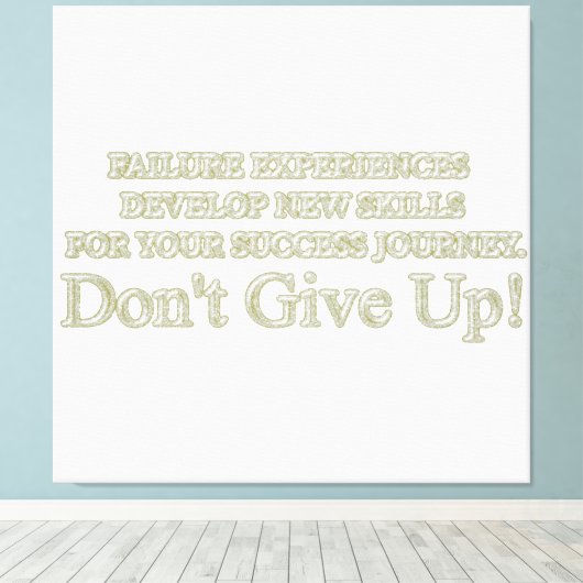 Niedliches Artwork Design "Failure Experiences" ka Leinwanddruck (Insitu (Holzboden))