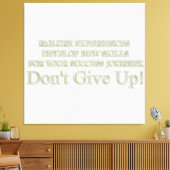 Niedliches Artwork Design "Failure Experiences" ka Leinwanddruck (Insitu (Wohnzimmer))